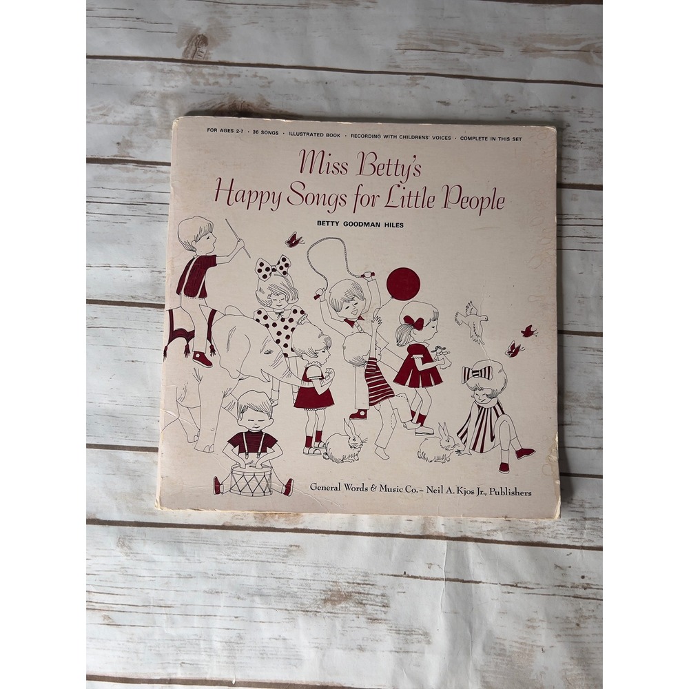 Neil A. Kjos Jr. Miss Betty's Happy Songs for Little People Vinyl Book Set 12in